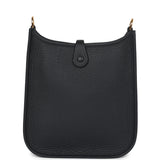 Hermes Evelyne TPM Black Clemence Gold Hardware