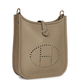 Hermes Evelyne TPM Beige Marfa Clemence Gold Hardware