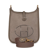 Hermes Evelyne TPM Gris Caillou Grizzly and Etoupe Clemence Gold Hardware