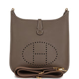 Hermes Evelyne III PM Etoupe Clemence Gold Hardware