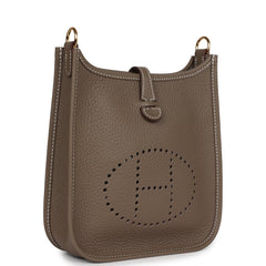 Hermes Evelyne TPM Etoupe Clemence Gold Hardware