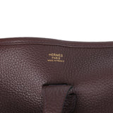 Hermes Evelyne III PM Rouge Sellier Clemence Gold Hardware