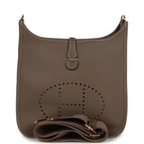 Hermes Evelyne III PM Etoupe Clemence Gold Hardware