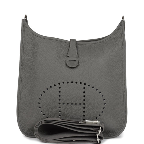 Hermes Evelyne III PM Gris Meyer Clemence Palladium Hardware
