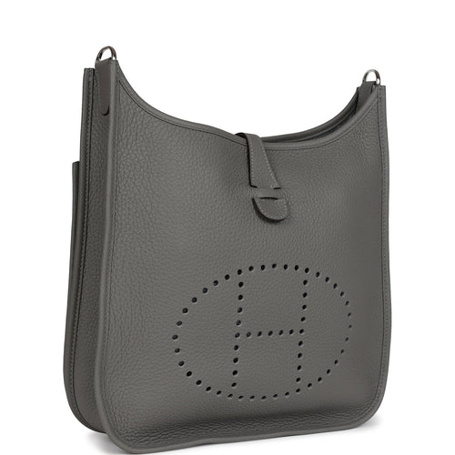 Hermes Evelyne III PM Gris Meyer Clemence Palladium Hardware