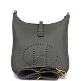 Hermes Evelyne III PM Gris Meyer Clemence Gold Hardware