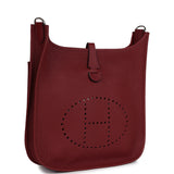 Hermes Evelyne PM Rouge H Clemence Palladium Hardware