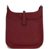 Hermes Evelyne PM Rouge H Clemence Palladium Hardware