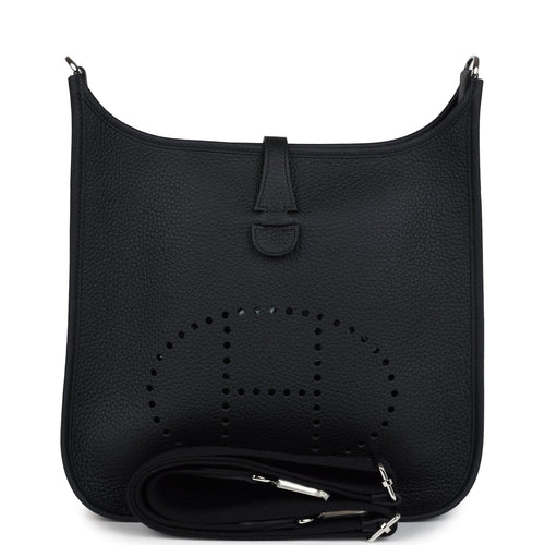 Hermes Evelyne III PM Black Clemence Palladium Hardware
