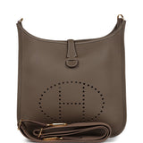 Hermes Evelyne III PM Etoupe Clemence Gold Hardware