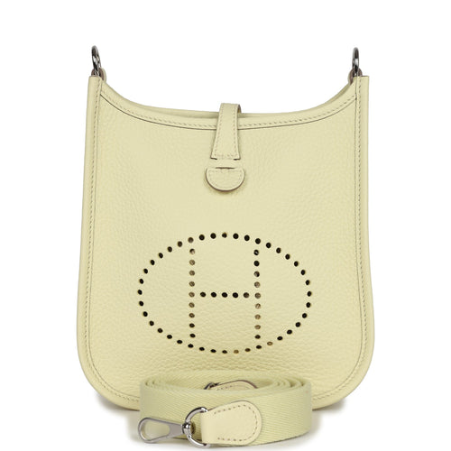 Hermes Evelyne TPM Jaune Milton Clemence Palladium Hardware