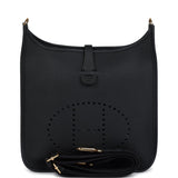 Hermes Evelyne III PM Black Clemence Gold Hardware