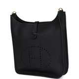 Hermes Evelyne III PM Black Clemence Gold Hardware