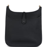 Hermes Evelyne III PM Black Clemence Gold Hardware