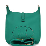 Hermes Evelyne III PM Vert Jade Clemence Gold Hardware