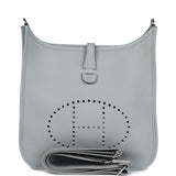 Hermes Evelyne III PM Bleu Glacier Clemence Palladium Hardware