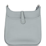 Hermes Evelyne III PM Bleu Glacier Clemence Palladium Hardware