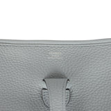 Hermes Evelyne III PM Bleu Glacier Clemence Palladium Hardware