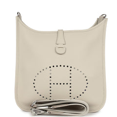 Hermes Evelyne III PM Beton Clemence Palladium Hardware