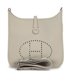 Hermes Evelyne III PM Beton Clemence Palladium Hardware