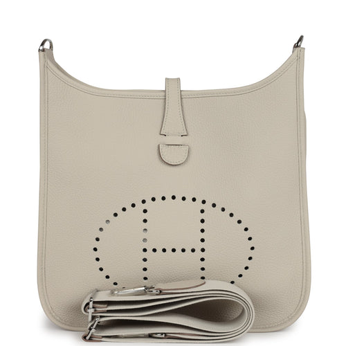 Hermes Evelyne III PM Beton Clemence Palladium Hardware