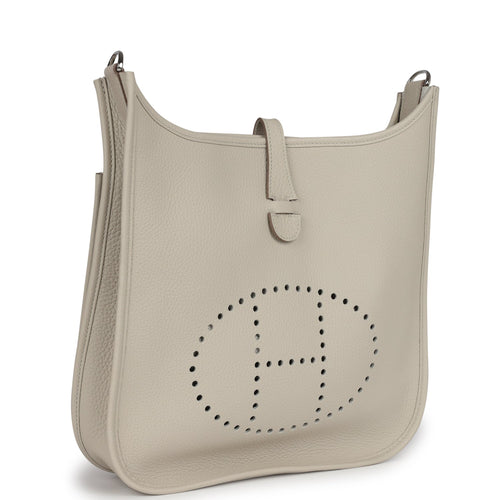 Hermes Evelyne III PM Beton Clemence Palladium Hardware