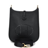 Hermes Evelyne TPM Black Clemence Gold Hardware