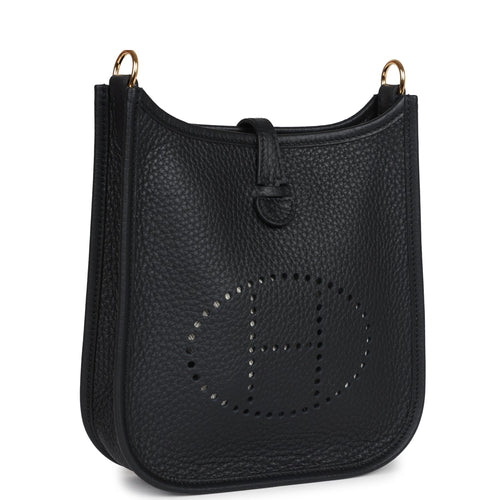 Hermes Evelyne TPM Black Clemence Gold Hardware