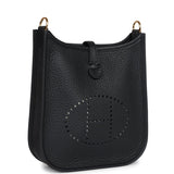 Hermes Evelyne TPM Black Clemence Gold Hardware