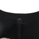 Hermes Evelyne TPM Black Clemence Gold Hardware