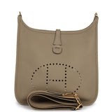 Hermes Evelyne III PM Beige Marfa Clemence Gold Hardware