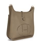 Hermes Evelyne III PM Beige Marfa Clemence Gold Hardware