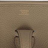 Hermes Evelyne III PM Beige Marfa Clemence Gold Hardware