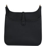 Hermes Evelyne III PM Black Clemence Gold Hardware
