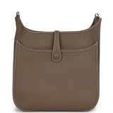 Hermes Evelyne III PM Etoupe Clemence Palladium Hardware