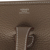 Hermes Evelyne III PM Etoupe Clemence Palladium Hardware