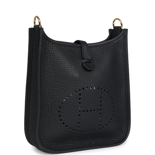 Hermes Evelyne TPM Black Clemence Gold Hardware