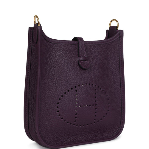 Hermes Evelyne TPM Cassis Clemence Gold Hardware