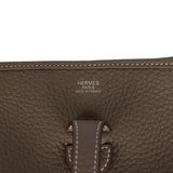 Hermes Evelyne III PM Etoupe Clemence Palladium Hardware - Thumbnail View 7