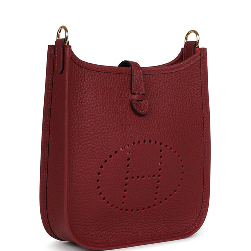 Hermes Evelyne TPM Rouge H Clemence Gold Hardware