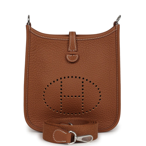 Hermes Evelyne TPM Gold Clemence Palladium Hardware front