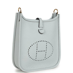 Hermes Evelyne TPM Bleu Pale Clemence Palladium Hardware
