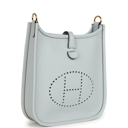 Hermes Evelyne TPM Bleu Pale Clemence Palladium Hardware