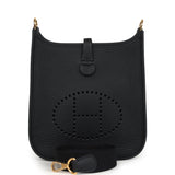 Hermes Evelyne TPM Black Clemence Gold Hardware