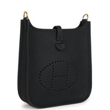 Hermes Evelyne TPM Black Clemence Gold Hardware