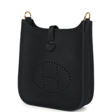 Hermes Evelyne TPM Black Clemence Gold Hardware