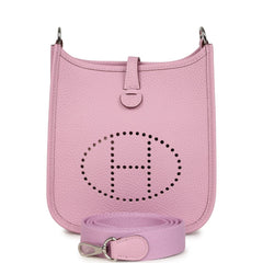 Hermes Evelyne TPM Mauve Sylvestre Clemence Palladium Hardware