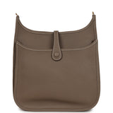 Hermes Evelyne III PM Etoupe Clemence Gold Hardware