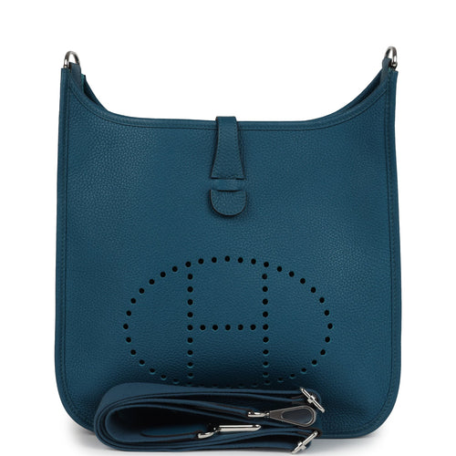 Hermes Evelyne III PM Vert Bosphore Clemence Palladium Hardware
