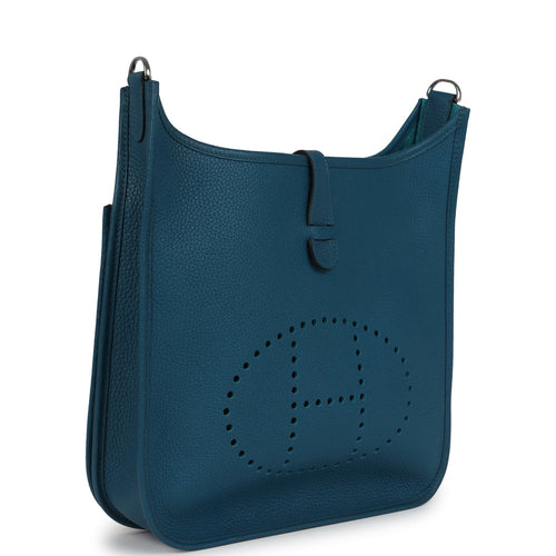 Hermes Evelyne III PM Vert Bosphore Clemence Palladium Hardware
